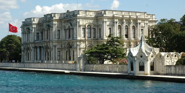 Beylerbeyi Palace on the Bosphorus waterfront in Istanbul