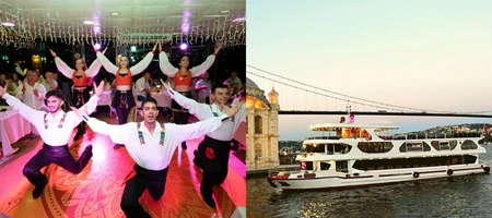 Bosphorus Cruise Tour with Dinner and Turkish Shows