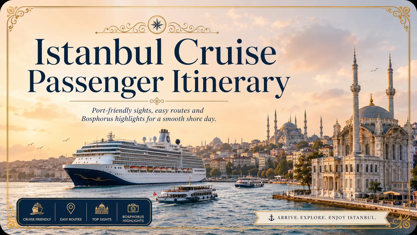 Istanbul Cruise Passenger Itinerary