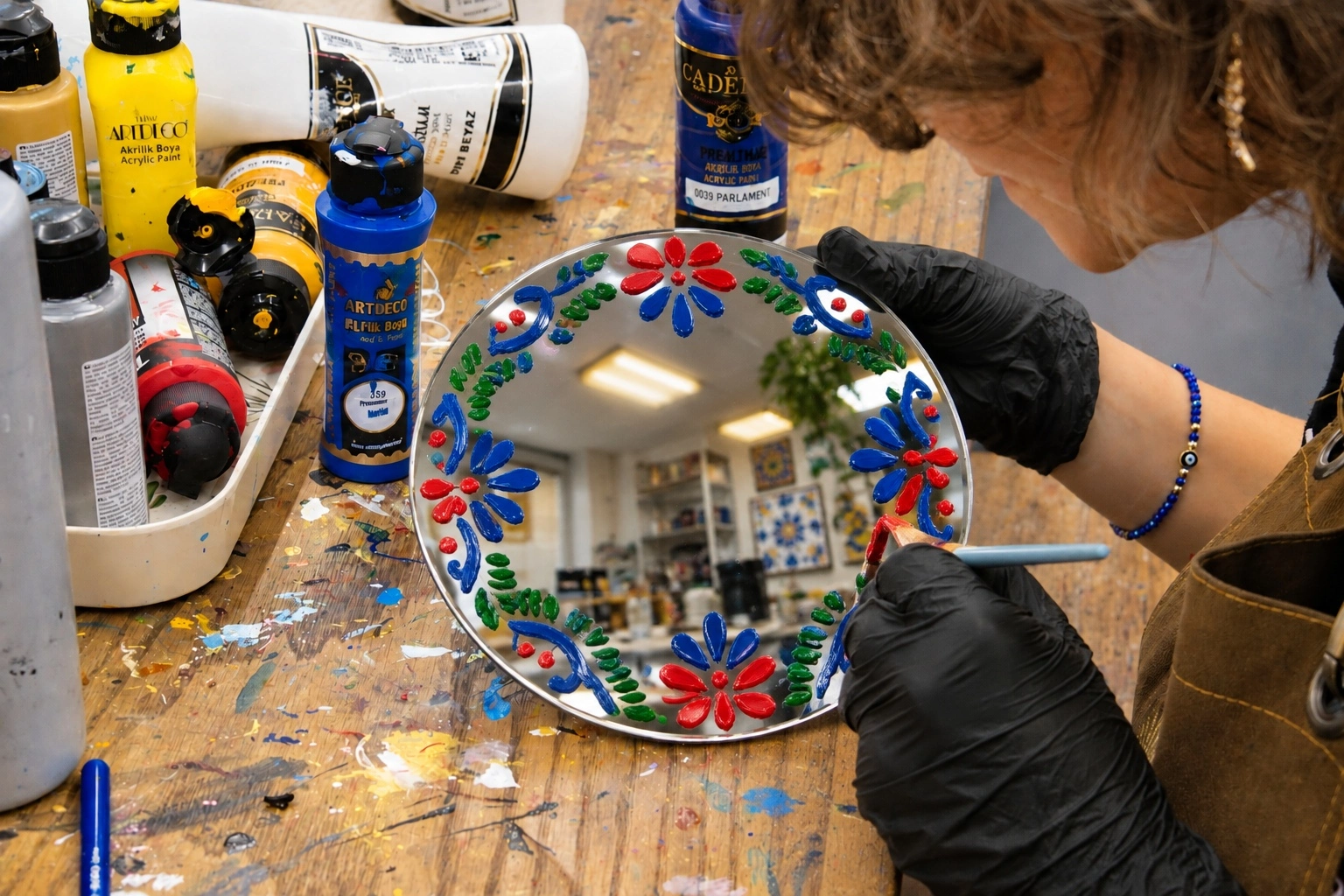 Izkušnja poslikave ogledala v Istanbulu