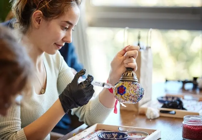 Mosaic Lamp Workshop L Turkish Art