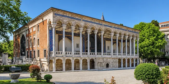 Tiled Pavilion Museum Entrance