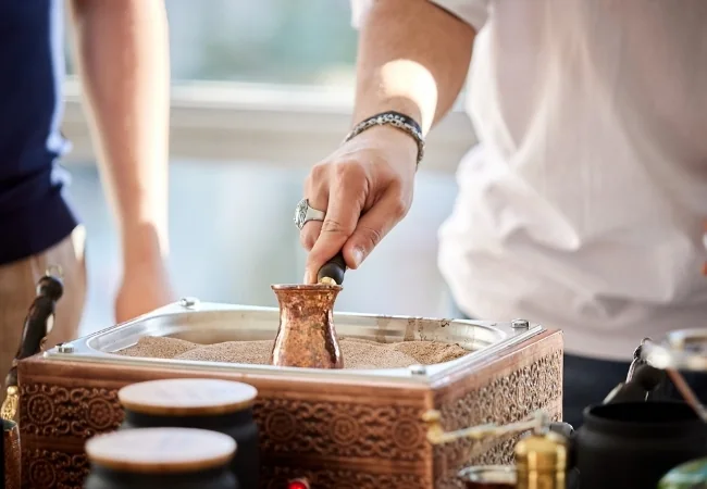 Traditional Turkish Coffee On Sand Workshop Experience