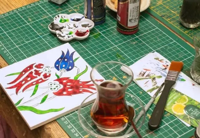 Turkish Tile Ceramic Painting Workshop
